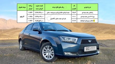 ثبت نام خودرو های ایران‌خودرو با تحویل سه ماهه - ۱۴ الی ۱۶ دی ۱۴۰۰