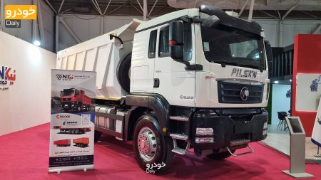 کامیون کمپرسی C7H 480 6X6 در نمایشگاه خودرو شیراز