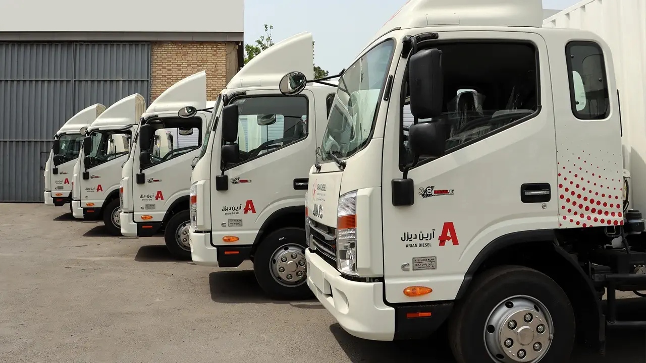 تجهیز ناوگان خدمات پس از فروش آرین دیزل با کامیونت های امداد JAC