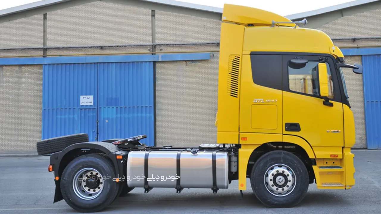کامیون کشنده فوتون اومان H4 شرکت ایران خودرو دیزل | Foton Auman H4 Yellow Truck