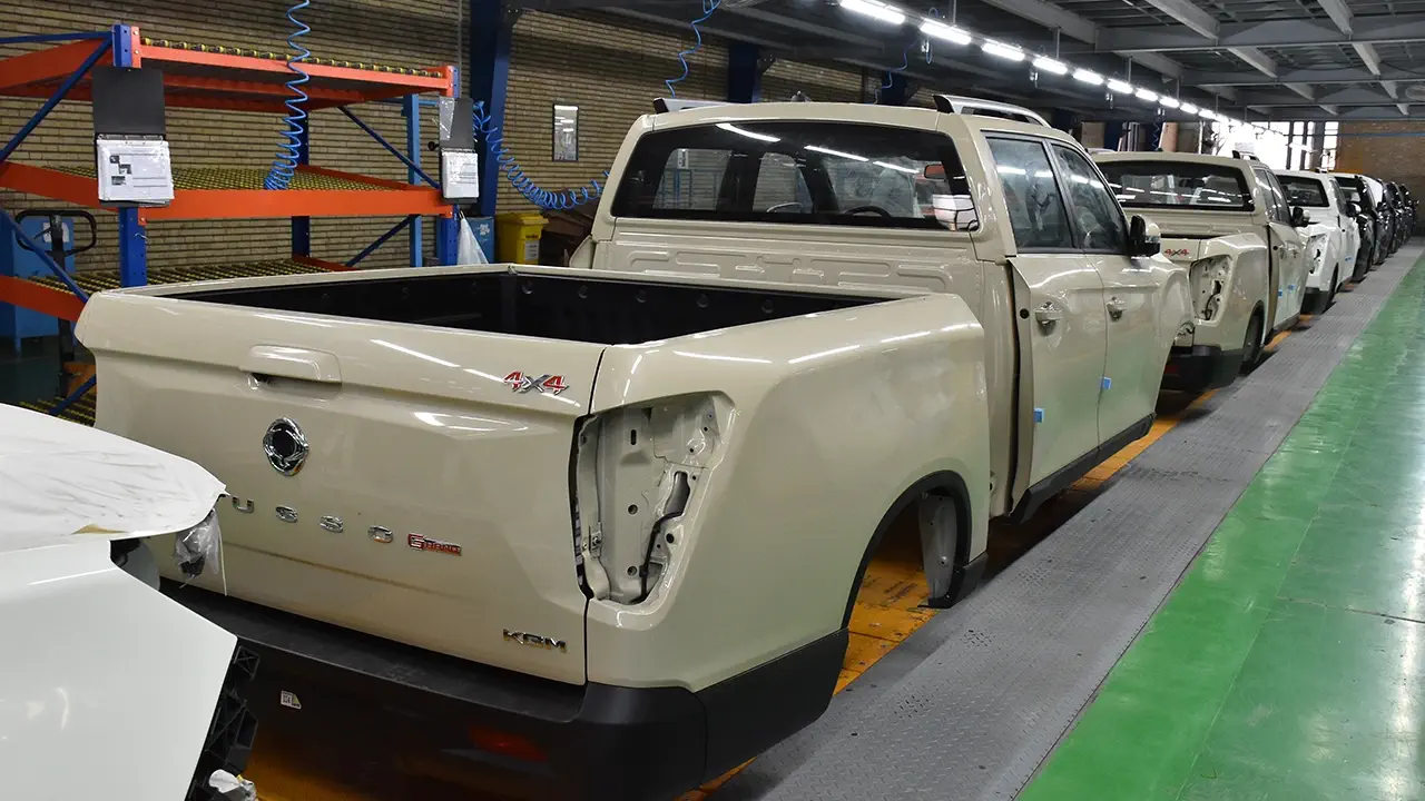 افتتاح خط تولید پیکاپ سانگیانگ موسو گرند خان در کارخانه صنایع خودروسازی ایلیا | SsangYong Musso Grand Khan Production Line in Iran