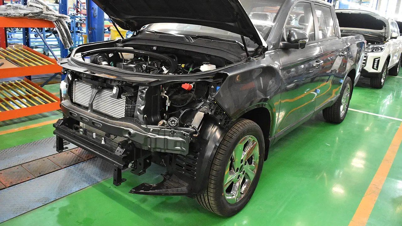 افتتاح خط تولید پیکاپ سانگیانگ موسو گرند خان در کارخانه صنایع خودروسازی ایلیا | SsangYong Musso Grand Khan Production Line in Iran