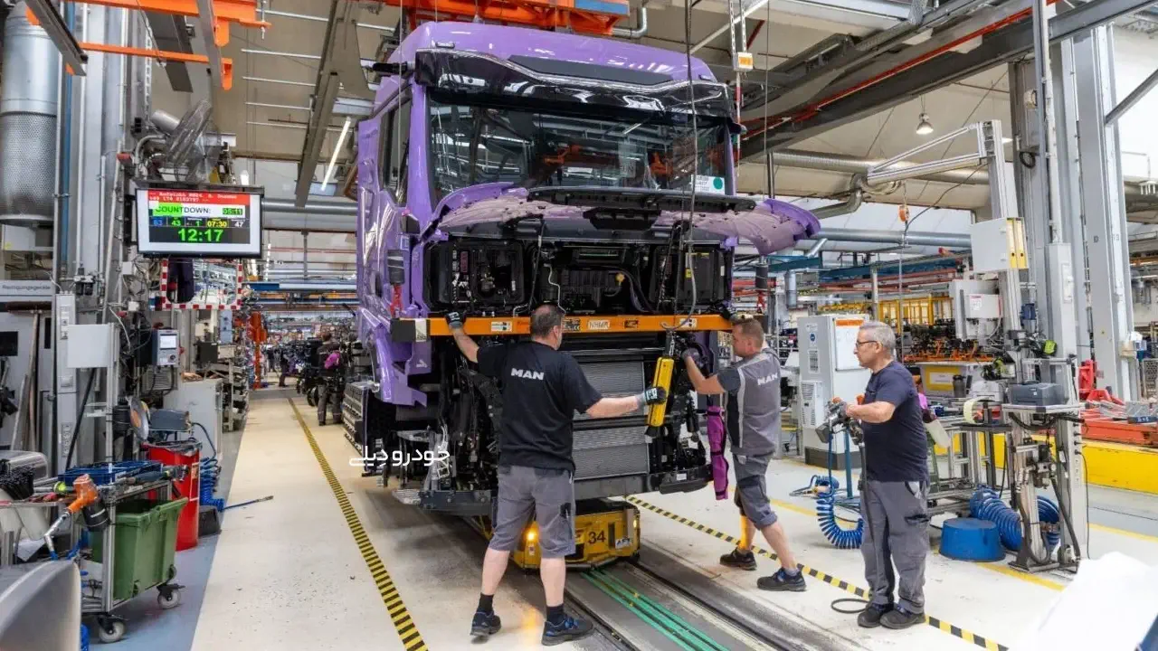 کارخانه تولید کامیون های مان | MAM Trucks Factory