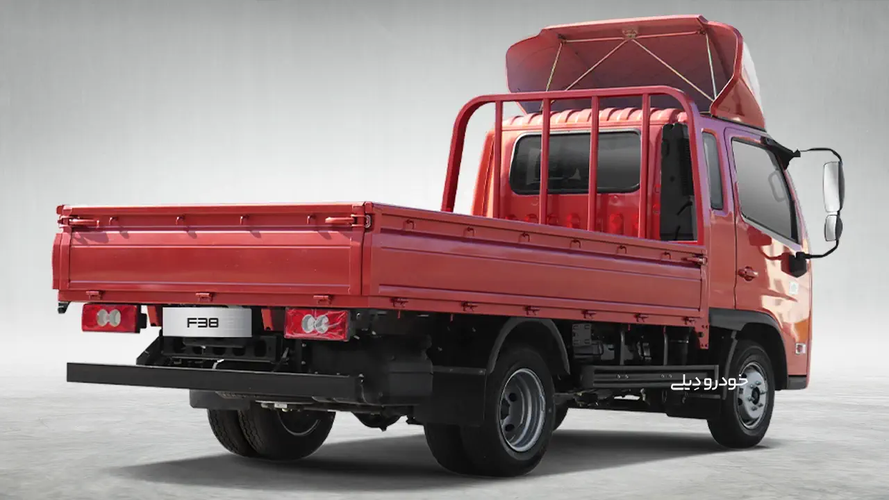 عکس نمای عقب، قیمت، مشخصات و شرایط فروش کامیونت فورس ۳.۸ تن بهمن دیزل | ۲۰ بهمن ۱۴۰۴ | بورس کالا | Force F38 Truck by Bahman Diesel