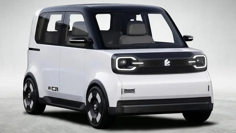 تصاویر و اطلاعات کِی‌کار برقی چری برای بازار ژاپن | Chery Emta #01 KeiCar