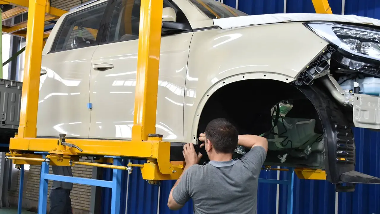 خط تولید پیکاپ سانگیانگ موسو گرند خان در ایران | کارخانه صنایع خودروسازی ایلیا | KGM SsangYong Musso Grand Pickup