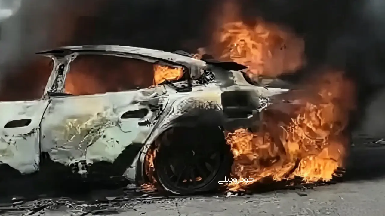 حادثه آتش سوزی خودرو شیائومی SU7 | چین | Xiaomi SU7 Caught Fire Again