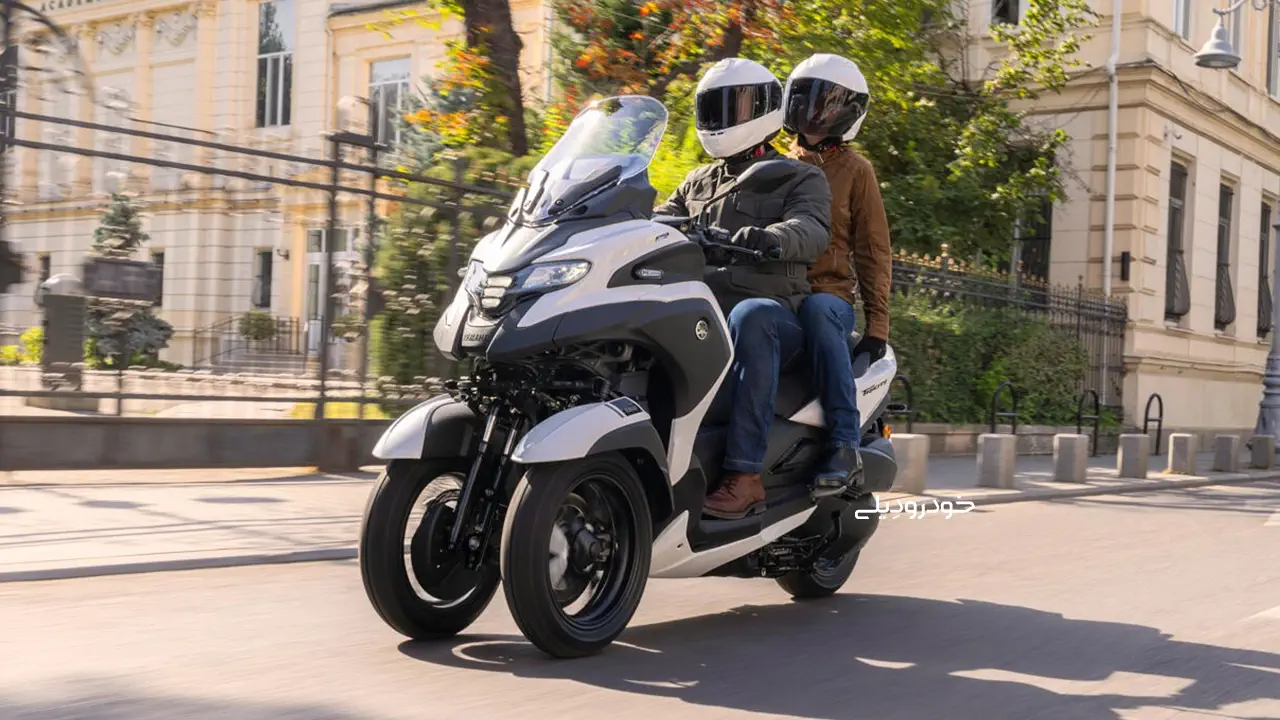 موتورسیکلت اسکوتر ۳-چرخ دارای ایربگ یاماها ترایسیتی | Yamaha Tricity 300