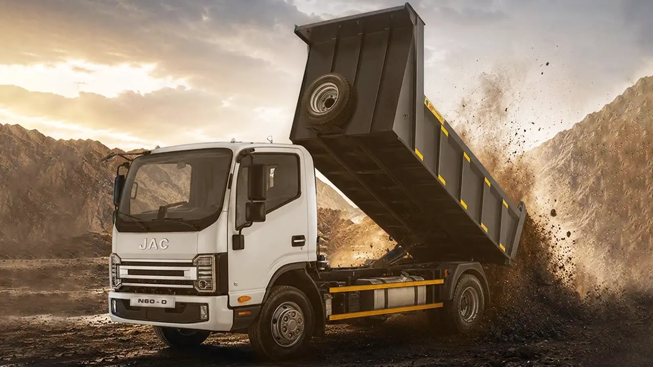 کامیونت کمپرسی جک ۶ تن شرکت آرین دیزل | JAC N-Series 6 Ton Light Truck Tipper Chassis in Iran