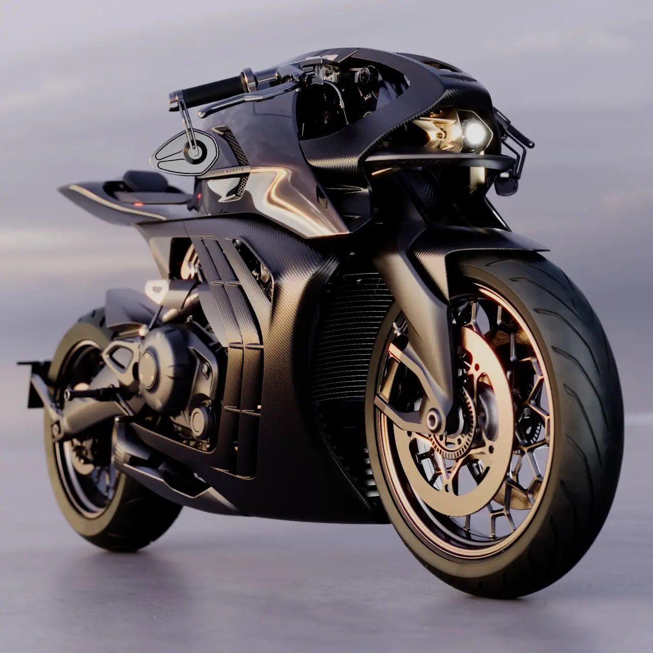 اولین موتورسیکلت استون مارتین با مجوز تردد در شهر و جاده | Aston Martin AMB 002 Roadster Motorcycle