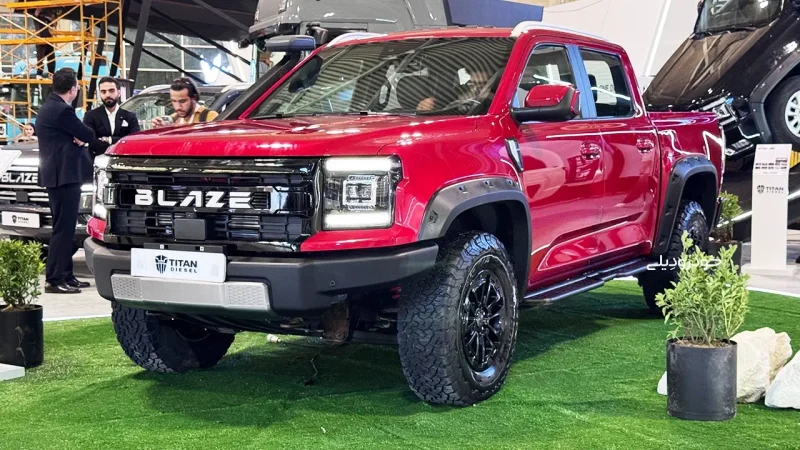 مشخصات، امکانات و تصاویر پیکاپ بلیز تیتان دیزل | گروه ماموت | Blaze Pickup