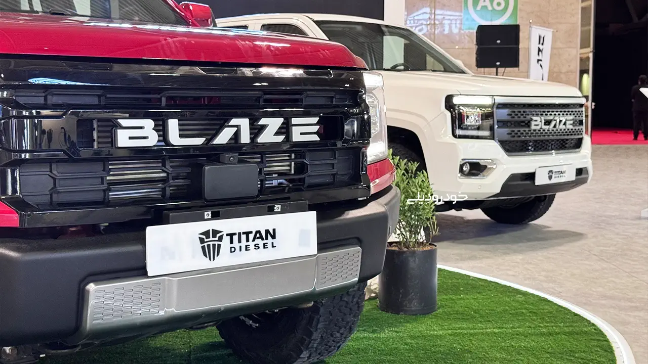 مشخصات، امکانات و تصاویر پیکاپ بلیز تیتان دیزل | گروه ماموت | Blaze Pickup