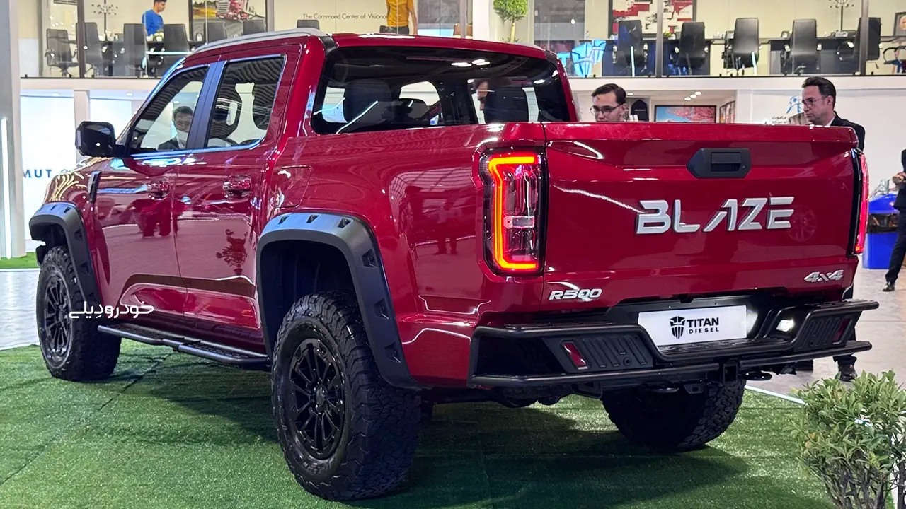 مشخصات، امکانات و تصاویر پیکاپ بلیز تیتان دیزل | گروه ماموت | Blaze Pickup